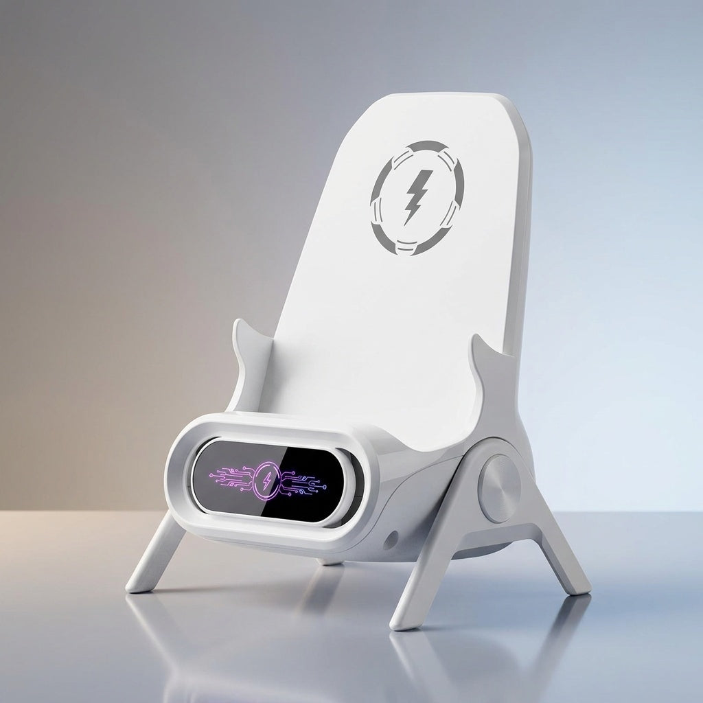 Wireless Charging Phone Stand with Bluetooth Speaker