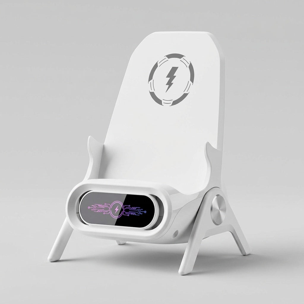 Wireless Charging Phone Stand with Bluetooth Speaker